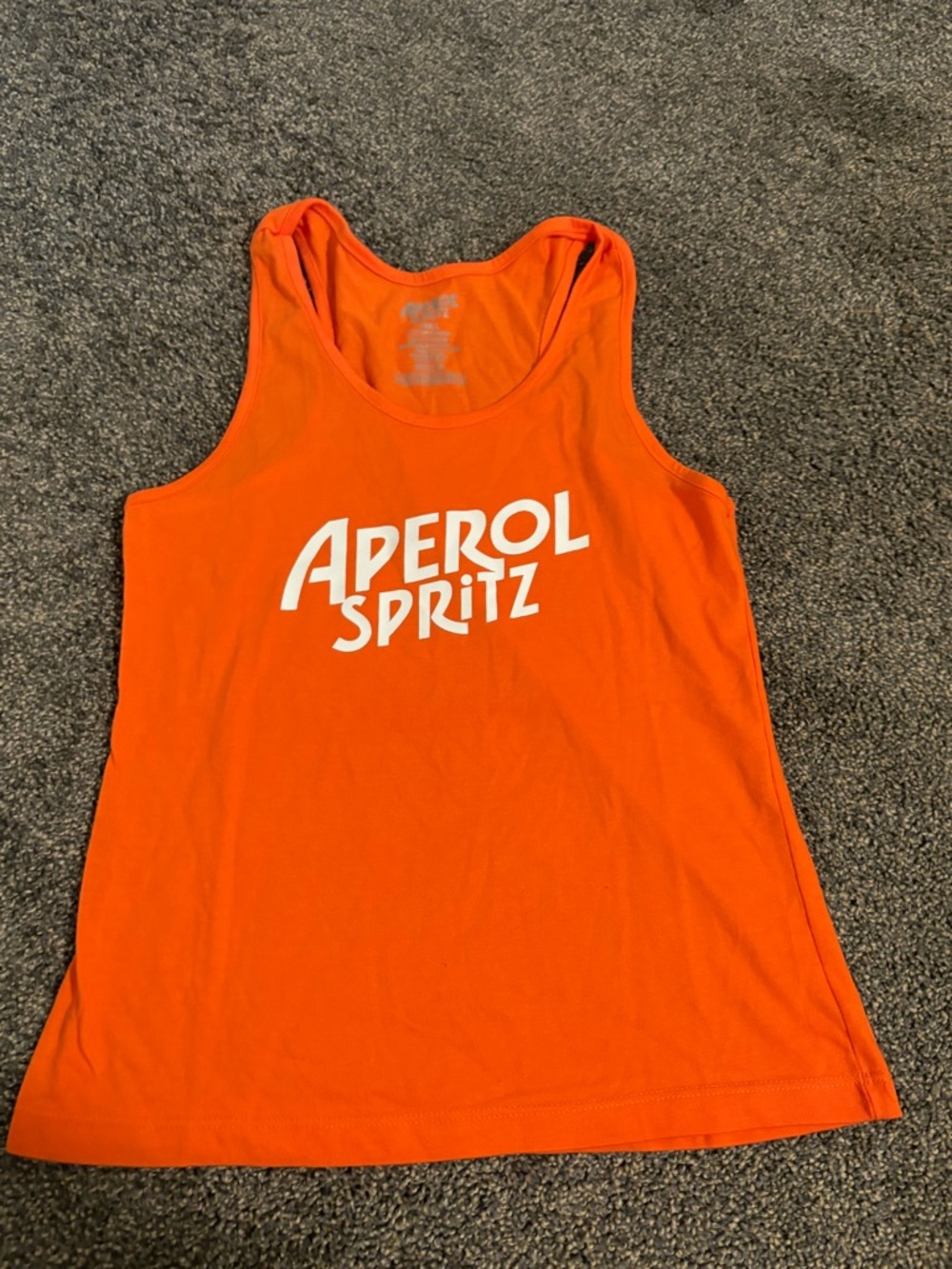 Aperol Spritz Orange Tank Top small